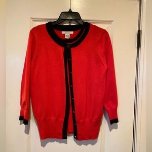 Grace red and black sweater set